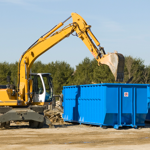 what size residential dumpster rentals are available in Indio Hills California